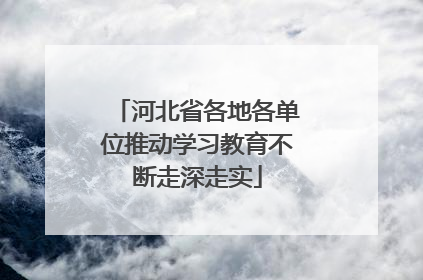 河北省各地各单位推动学习教育不断走深走实